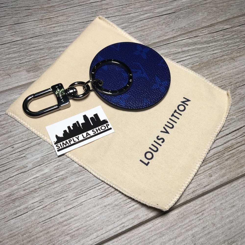 RARE Pacific Blue Monogram LV keychain
